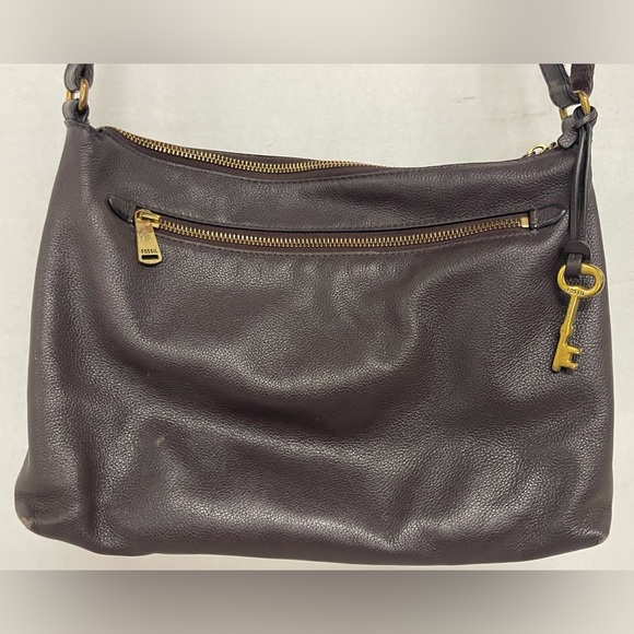 Fossil leather shoulder crossbody purse - Picture 6 of 13